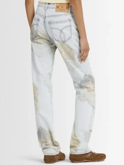 Jeans dritti stampa Angel