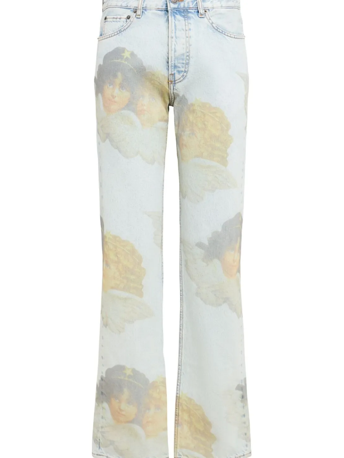 Jeans dritti stampa Angel