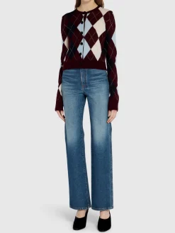 Jeans dritti vita alta Danielle in denim