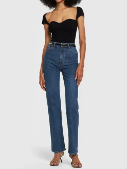 Jeans dritti vita alta Danielle