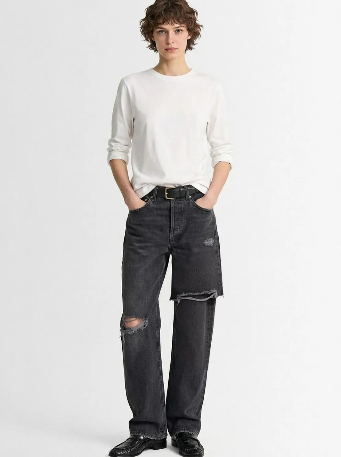 Jeans dritti vita media Amryn