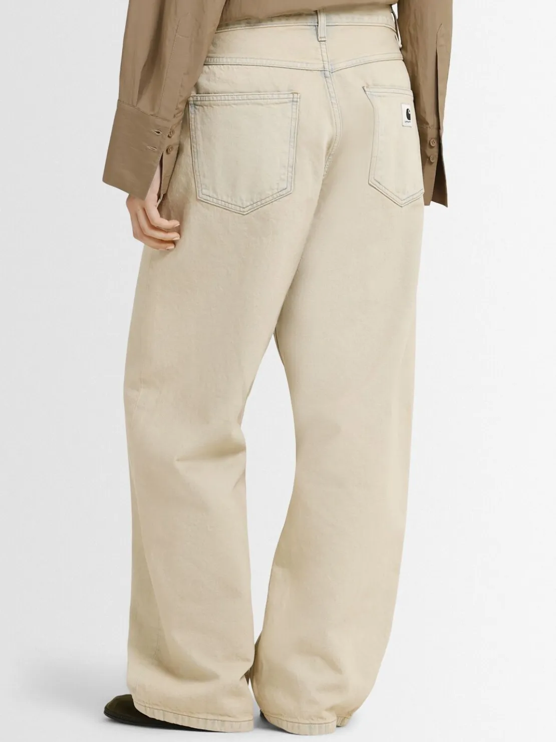 Jeans gamba ampia Brandon in cotone