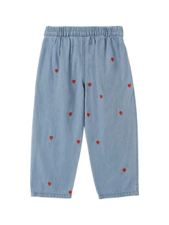 Jeans in cotone con ricami