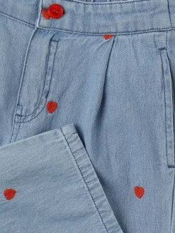 Jeans in cotone con ricami