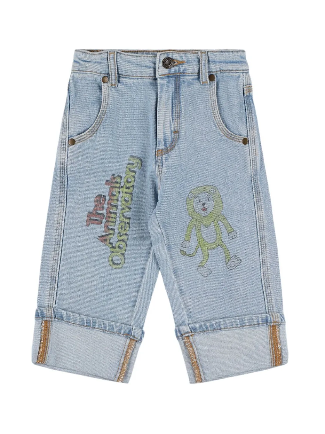 Jeans in cotone stampato stretch