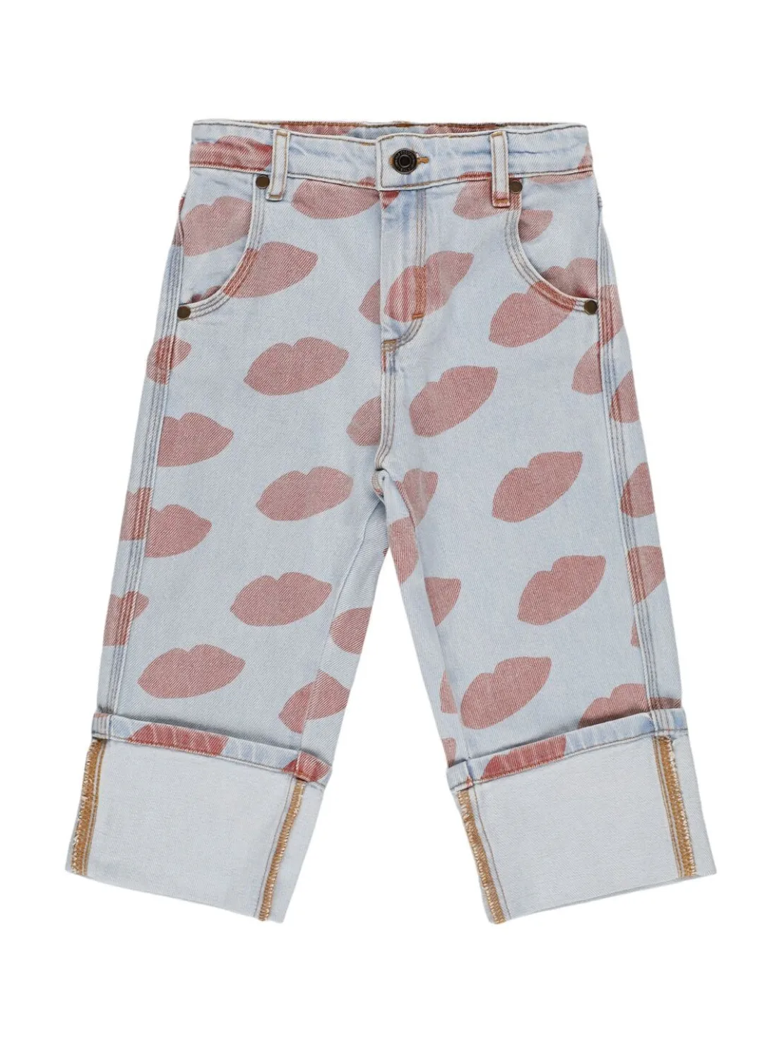 Jeans in cotone stampato stretch