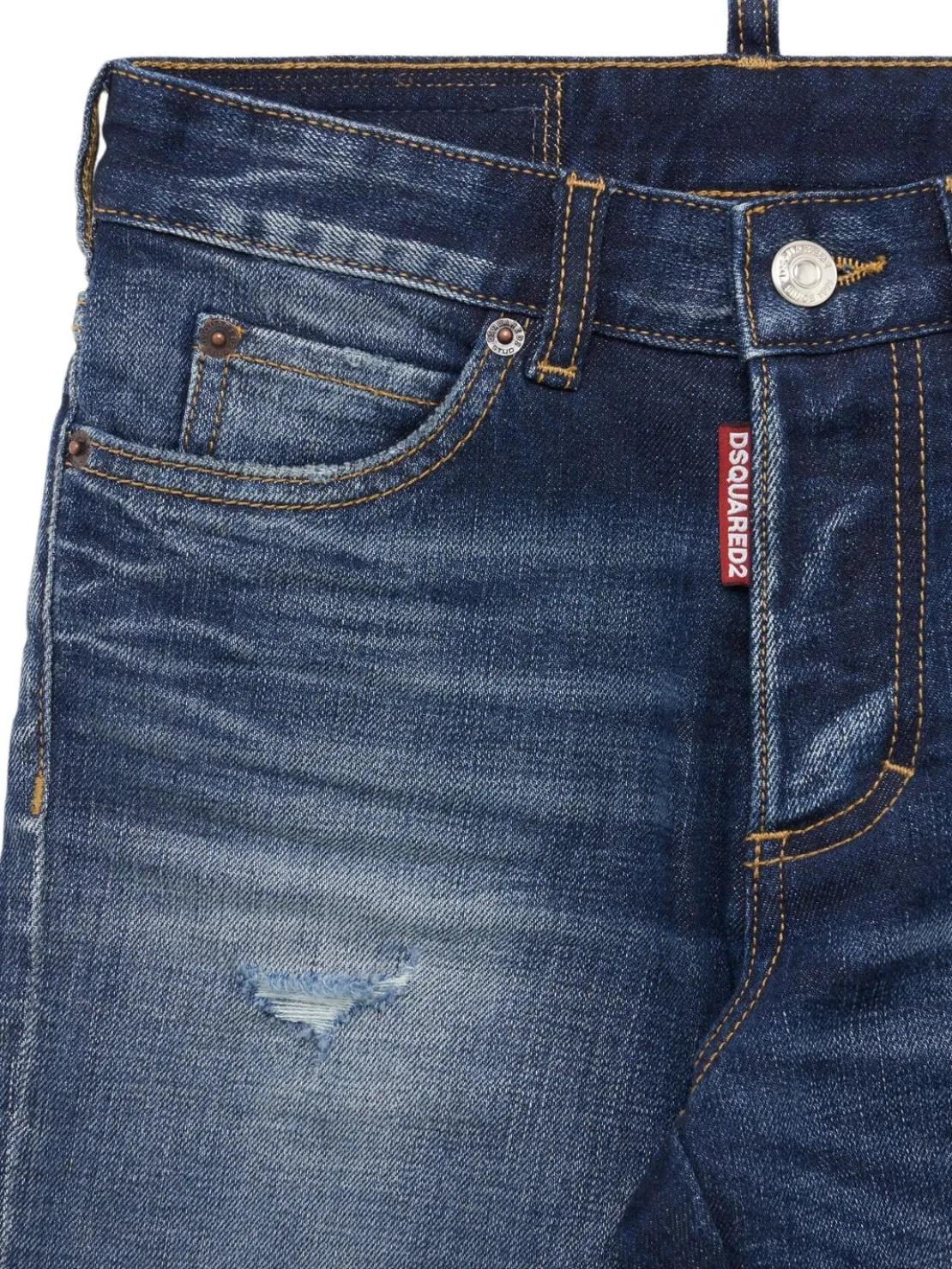 Jeans in denim di cotone stretch