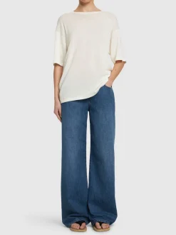 Jeans larghi Eglitta in denim di cotone