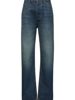 Jeans larghi vita alta