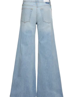 Jeans larghi vita media
