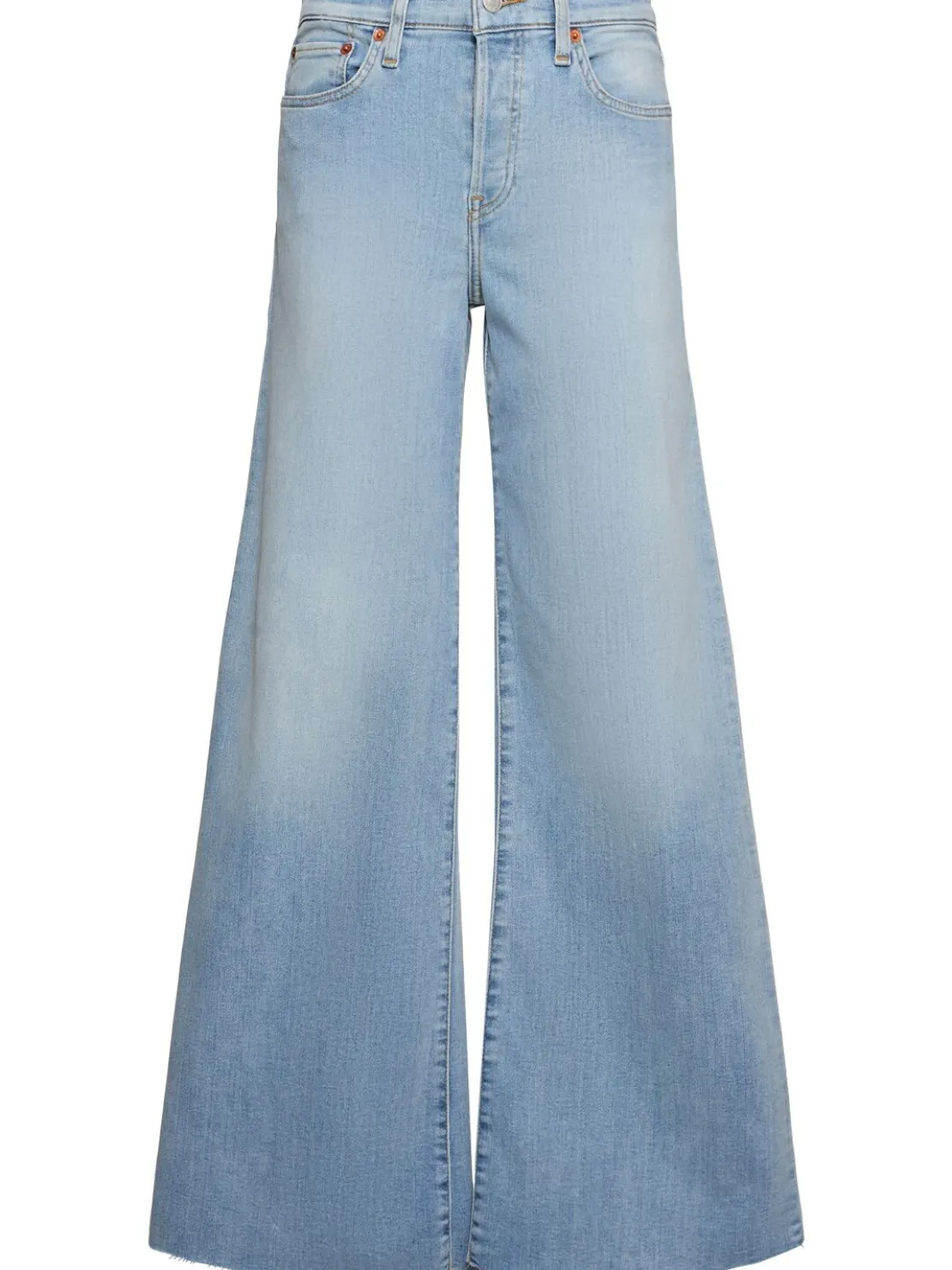 Jeans larghi vita media