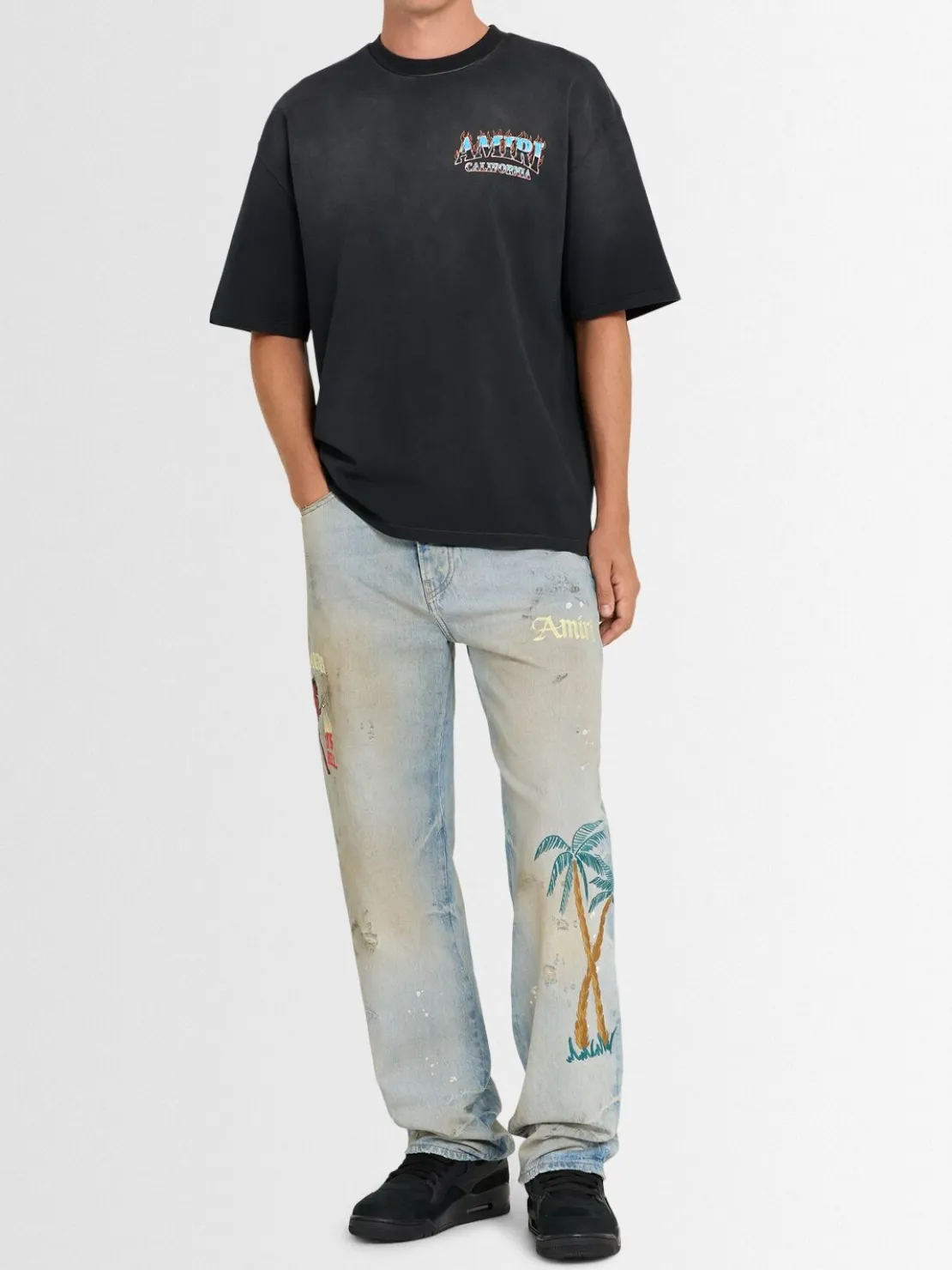 Jeans ricamati Sinners