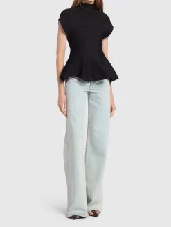 Jeans svasati Dane a vita alta
