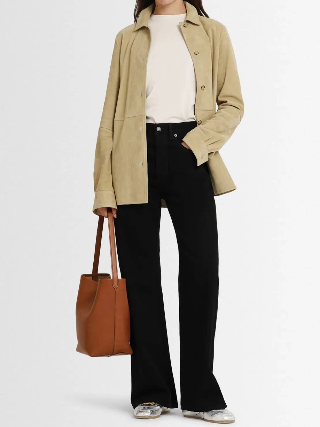 Jeans svasati 5 tasche in cotone biologico
