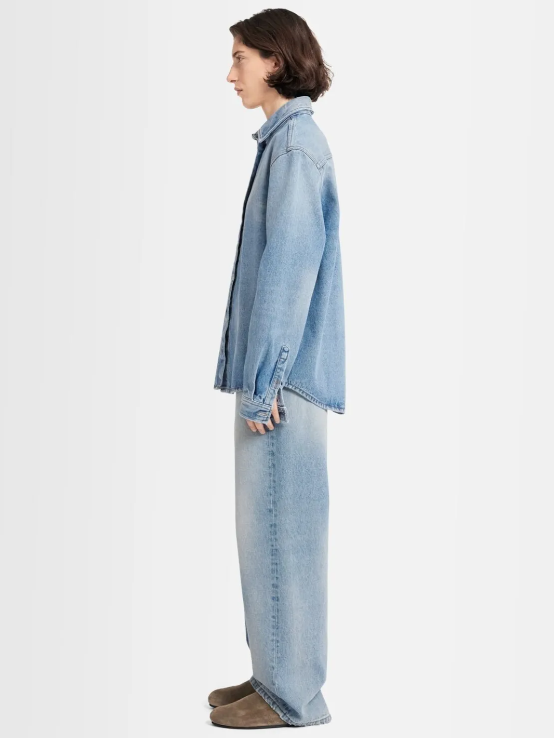 Jeans 5 tasche Clara in denim stonewash