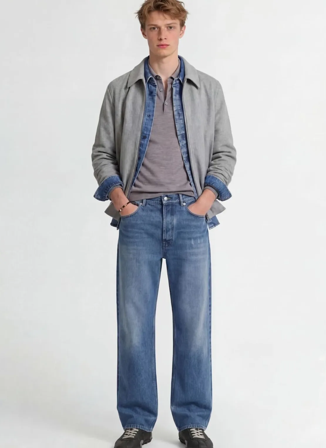 Jeans 5 tasche in denim