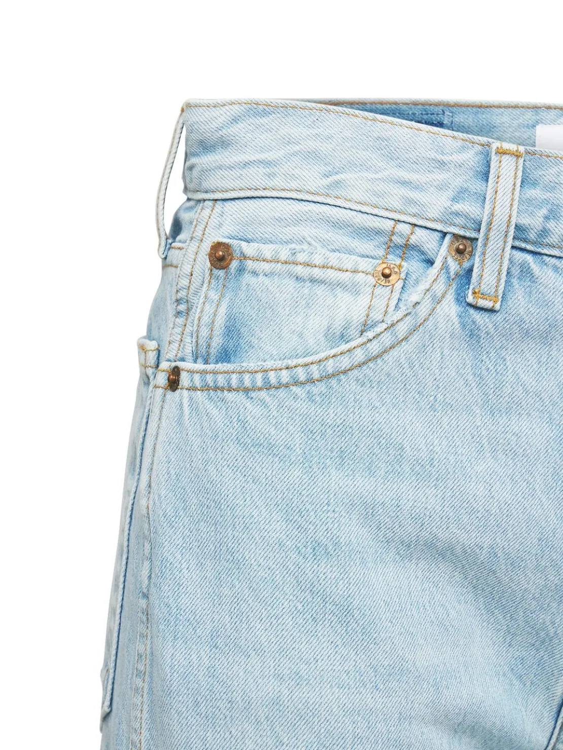 Jeans vita alta loose fit 90s distressed