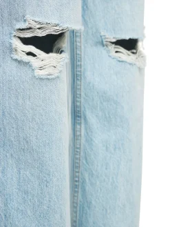 Jeans vita alta loose fit 90s distressed