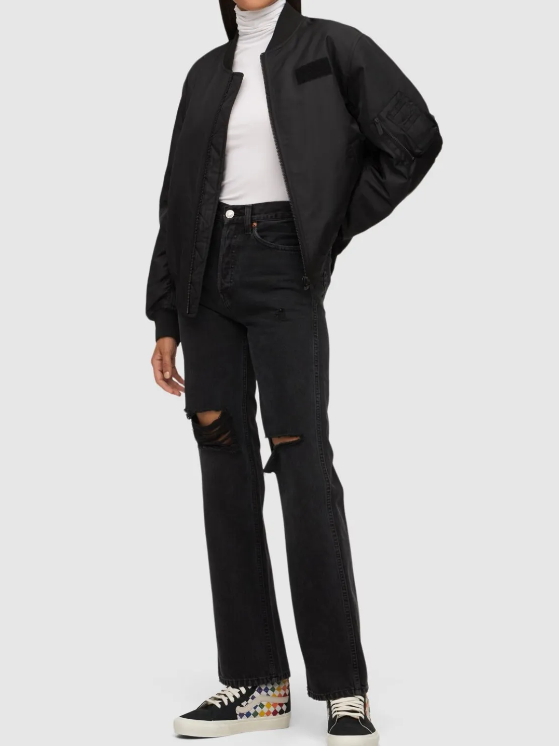 Jeans vita alta loose fit 90’s in denim