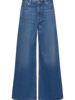 Jeans vita bassa loose fit in cotone