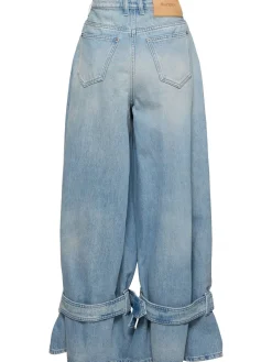 Jeans vita media boyfriend fit con fibbie