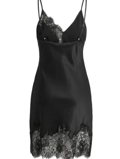 Juliet lace & satin mini dress