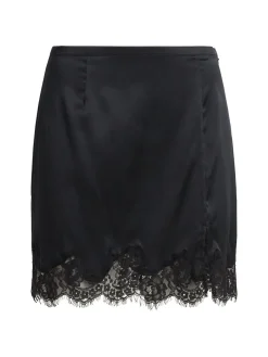 Juliet lace & satin slip skirt