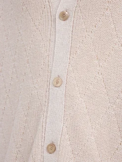 Knit cotton polo shirt