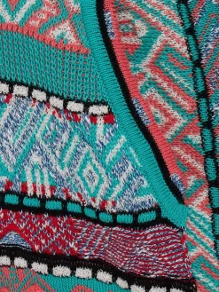 Knitted cotton blend hoodie