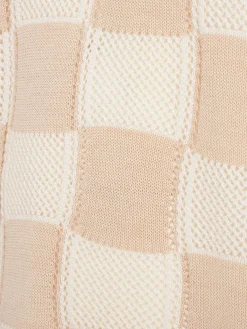 Knitted cotton blend t-shirt