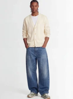 Knitted cotton boxy fit cardigan