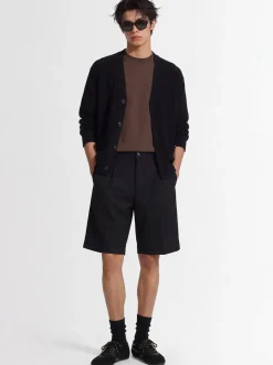 Knitted cotton boxy fit cardigan