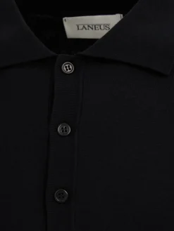Knitted cotton polo shirt