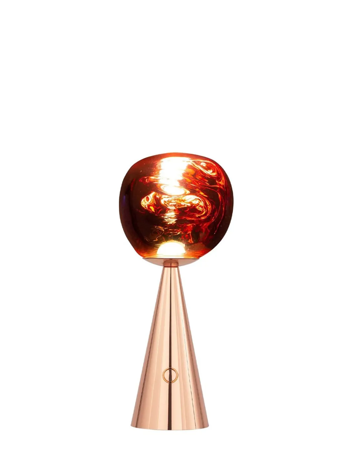 Lampada da tavolo portatile LED Melt rame