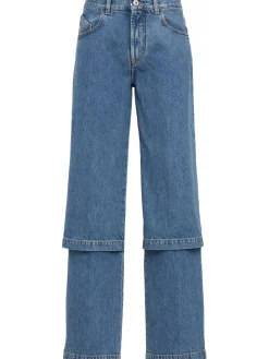 Layered baggy jeans