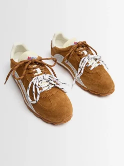 Leather & synthetic sneakers