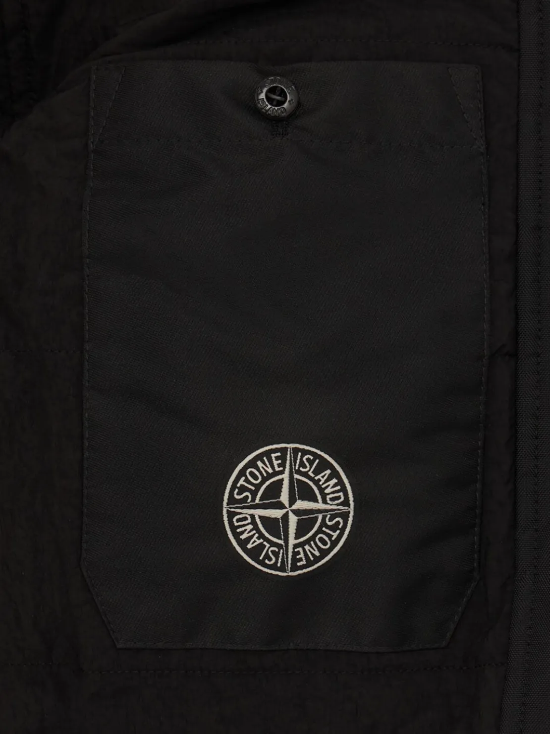 Leather zip-up hooded jacket