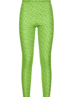 Leggings in jersey con logo