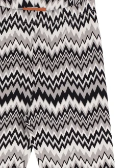Leggings in jersey di misto cotone stampato