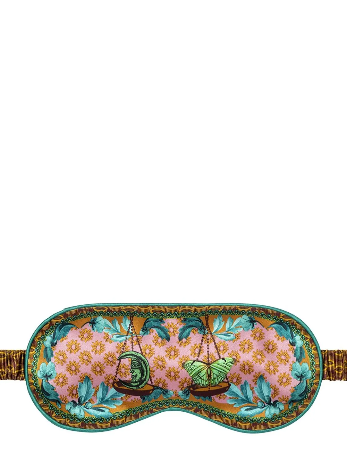 Libra printed silk sleep mask