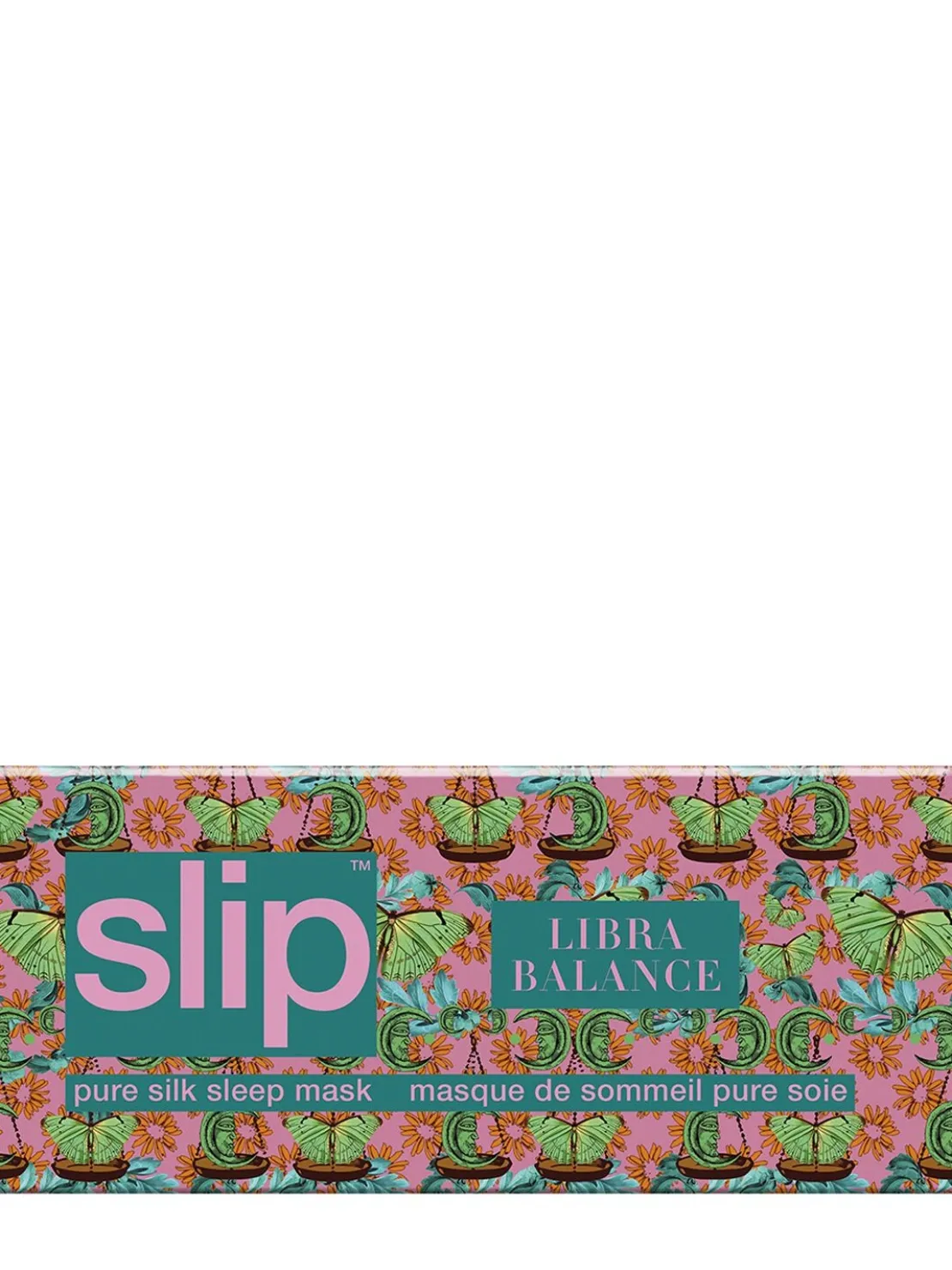 Libra printed silk sleep mask