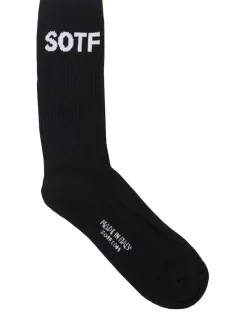 Logo cotton blend socks