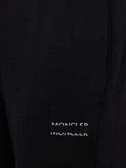 Logo cotton fleece track pants