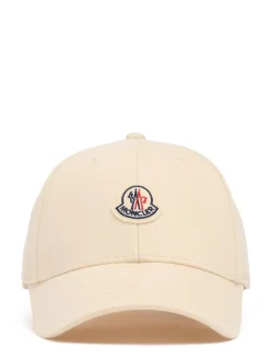 Logo cotton gabardine baseball cap