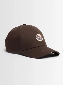 Logo cotton gabardine baseball cap