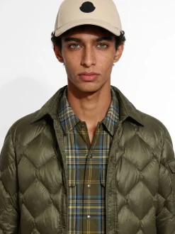 Logo cotton gabardine baseball cap
