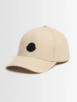 Logo cotton gabardine baseball cap