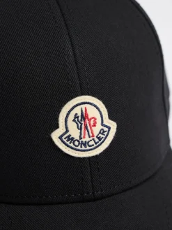 Logo cotton gabardine baseball cap