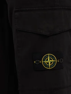 Logo cotton regular pants