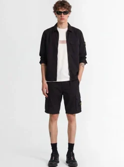 Logo cotton slim shorts